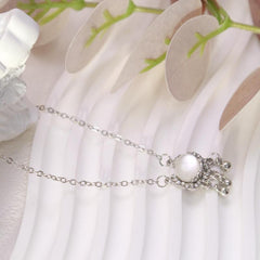Cat Eye Stone Long Live Lock Bell Pendant Boho Accessories