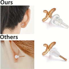 20pcs Silicone Earring Hooks Transparent Dustproof Soft Ear Safety Pads