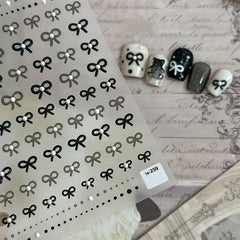 DIY Crystal Nail Stickers Colorful Jelly Pearl Bow Nail Stickers