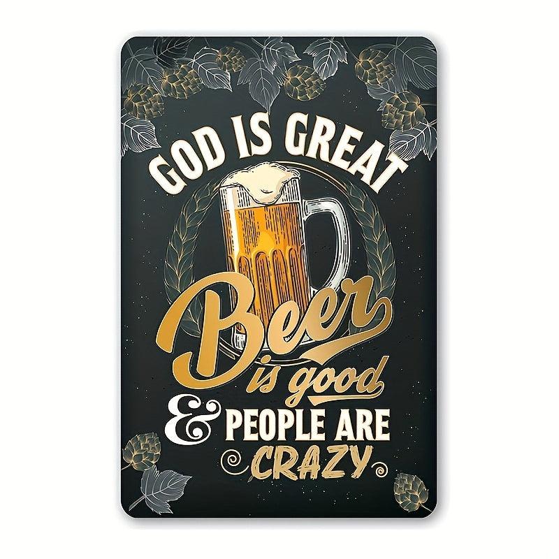 Home Bar Sign: Bar And Pub Rules Alcohol Beer Sign - Man Cave Basement Decor