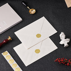 150 Foil Fire Paint Seal Embossed Stickers - Self Adhesive Label