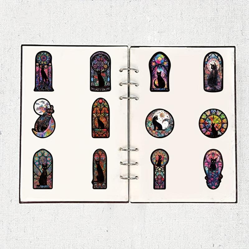 50pcs Cat Gothic Style Stickers for Car Guitar Phone DIY