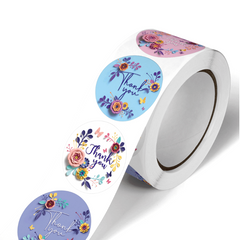 500pcs Thank You Stickers Wedding Birthday Holiday Art Decoration Tool