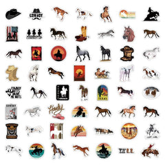 200pcs Horse Riding Stickers - Perfect Gift for Horse Lovers