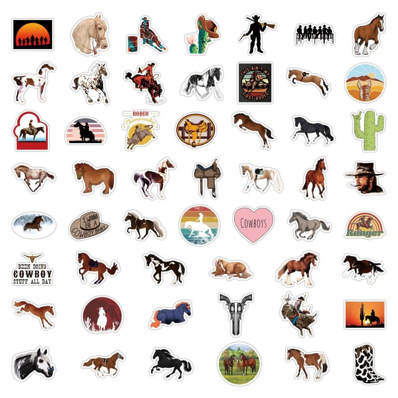 200pcs Horse Riding Stickers - Perfect Gift for Horse Lovers
