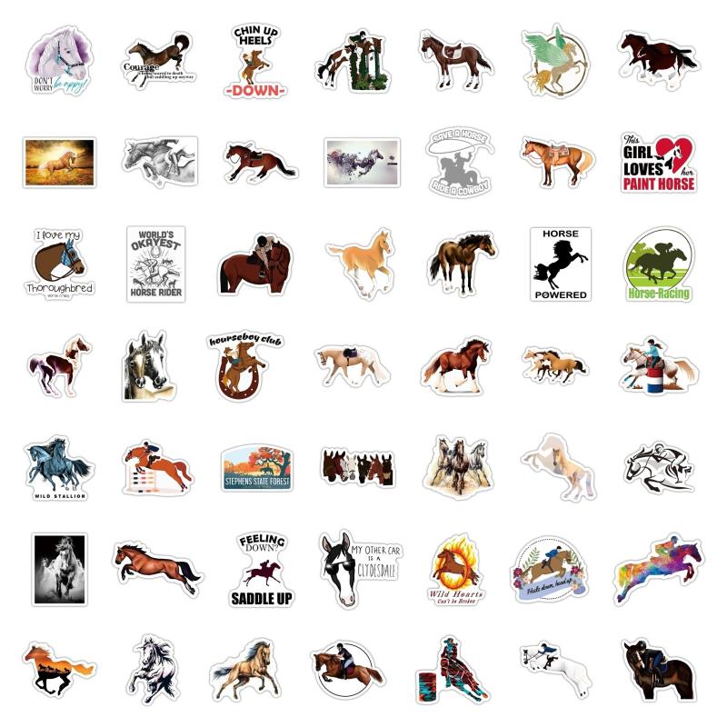 200pcs Horse Riding Stickers - Perfect Gift for Horse Lovers