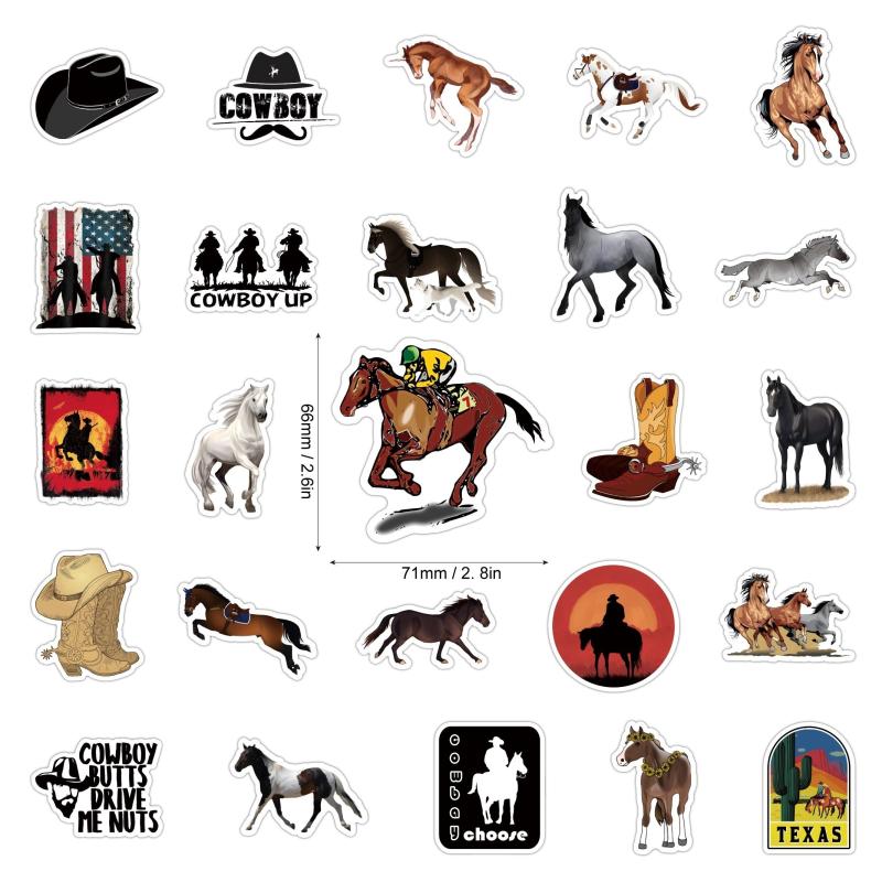 200pcs Horse Riding Stickers - Perfect Gift for Horse Lovers