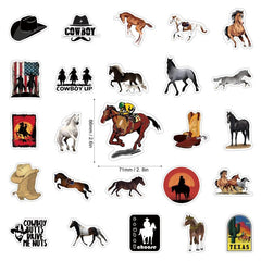 200pcs Horse Riding Stickers - Perfect Gift for Horse Lovers