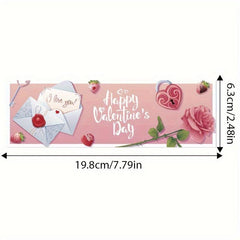 8pcs Valentine Party Water Bottle Stickers Wedding Decoration
