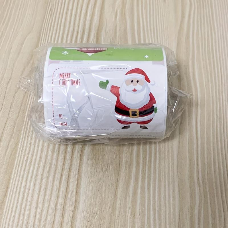 250pcs Christmas Gift Tags Stickers Self Adhesive Labels Xmas Holiday
