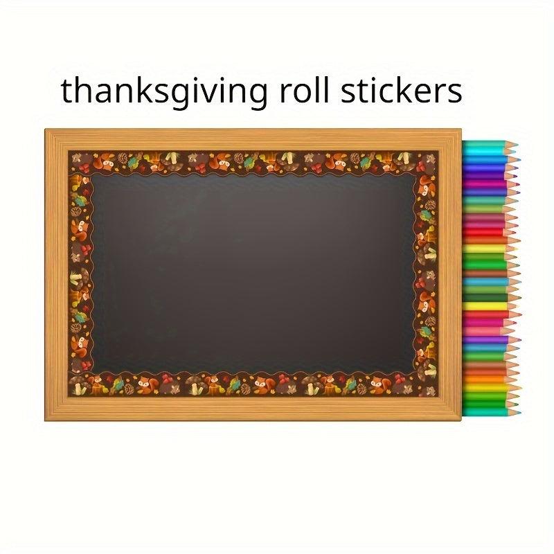 Thanksgiving Border Stickers Blackboard Bulletin Board Stickers