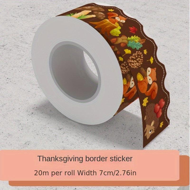 Thanksgiving Border Stickers Blackboard Bulletin Board Stickers