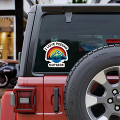 Colored Mountain Print Vinyl Sticker Car Window Bumper