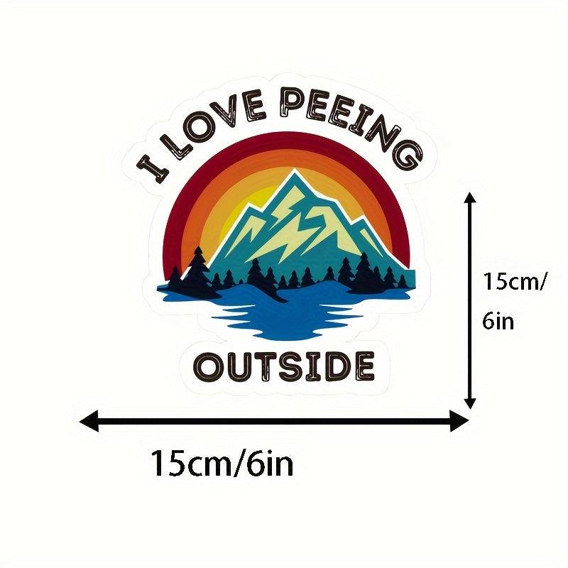 Colored Mountain Print Vinyl Sticker Car Window Bumper