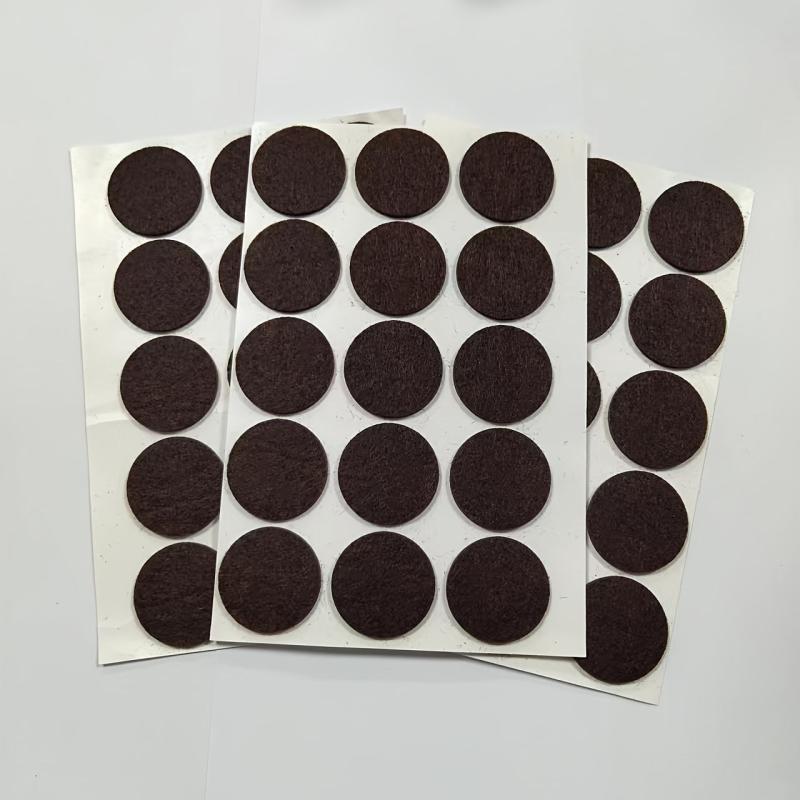 45pcs Circular Felt Furniture Mats 2.79 Cm - DIY Handicraft Floor Protector