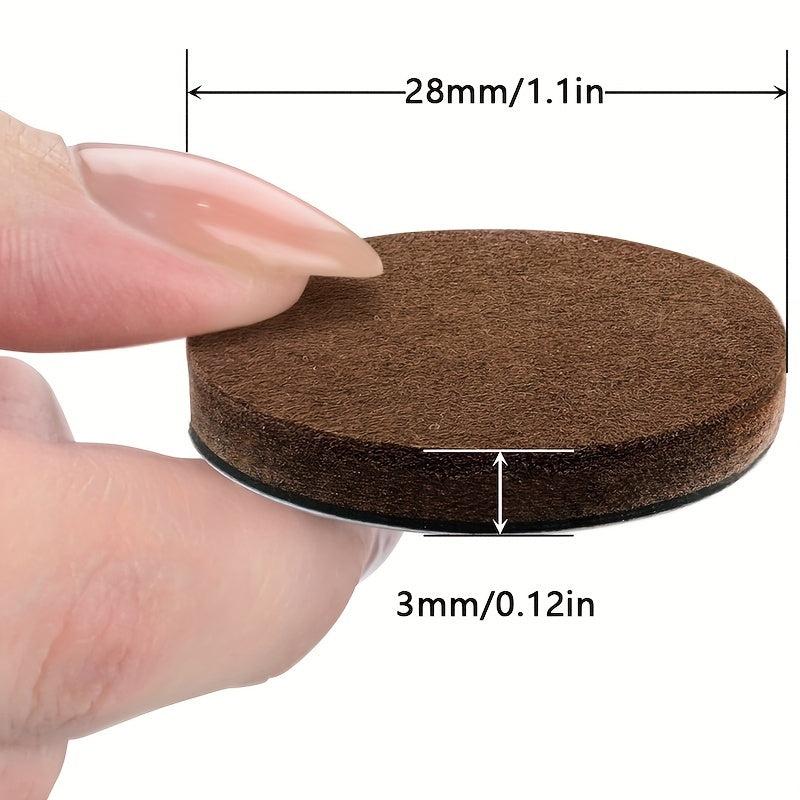 45pcs Circular Felt Furniture Mats 2.79 Cm - DIY Handicraft Floor Protector