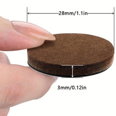 45pcs Circular Felt Furniture Mats 2.79 Cm - DIY Handicraft Floor Protector