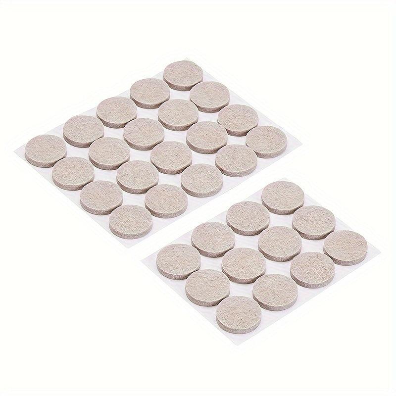 45pcs Circular Felt Furniture Mats 2.79 Cm - DIY Handicraft Floor Protector