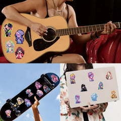 50pcs Sweet Stickers Christmas Halloween Year Anime Retro Journal Collage