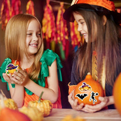 100pcs Halloween Pumpkin Stickers - Cartoon Graffiti Decoration Stickers