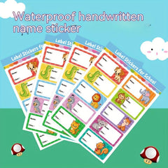 Waterproof Kids Name Sticker Removable Adhesive Label Handwritten Self adhesive