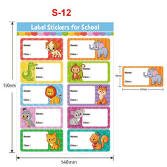 Waterproof Kids Name Sticker Removable Adhesive Label Handwritten Self adhesive
