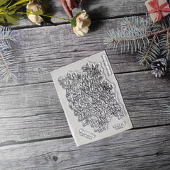 1pc Flower Theme Stamp For DIY Handcraft Scrapbook Journal Card Making Gift