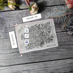 1pc Flower Theme Stamp For DIY Handcraft Scrapbook Journal Card Making Gift