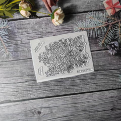 1pc Flower Theme Stamp For DIY Handcraft Scrapbook Journal Card Making Gift