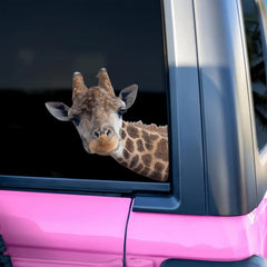 Funny Giraffe Vinyl Sticker for Car Window Bumper