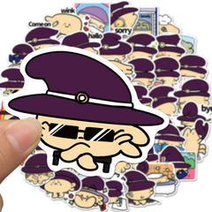 50pcs Witch Fish Waterproof Stickers for Laptops, Water Bottles, and More
