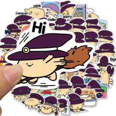 50pcs Witch Fish Waterproof Stickers for Laptops, Water Bottles, and More