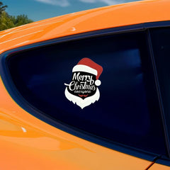 Santa Claus Merry Christmas Waterproof Vinyl Car Window Sticker