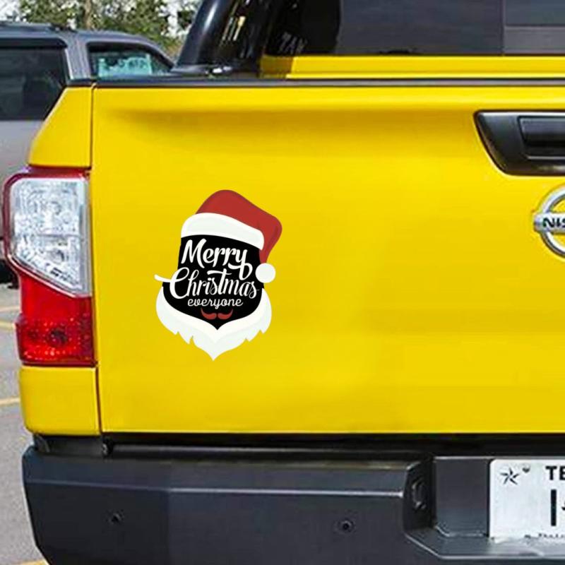 Santa Claus Merry Christmas Waterproof Vinyl Car Window Sticker
