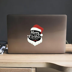 Santa Claus Merry Christmas Waterproof Vinyl Car Window Sticker