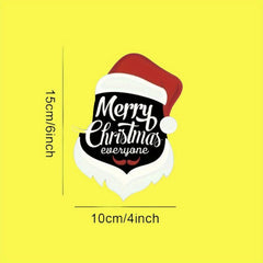 Santa Claus Merry Christmas Waterproof Vinyl Car Window Sticker