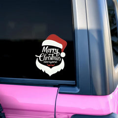 Santa Claus Merry Christmas Waterproof Vinyl Car Window Sticker