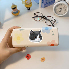 50pcs Cat Head Waterproof Vinyl Stickers For Water Bottle Laptops Phone