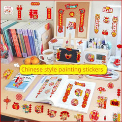 4pcs Dragon Year Mini Stickers For Phone Laptop Water Cup