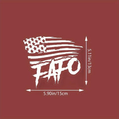 FAFO Durable Waterproof Vinyl Stickers, Vehicles, Motorcycle Helmet, Notebook