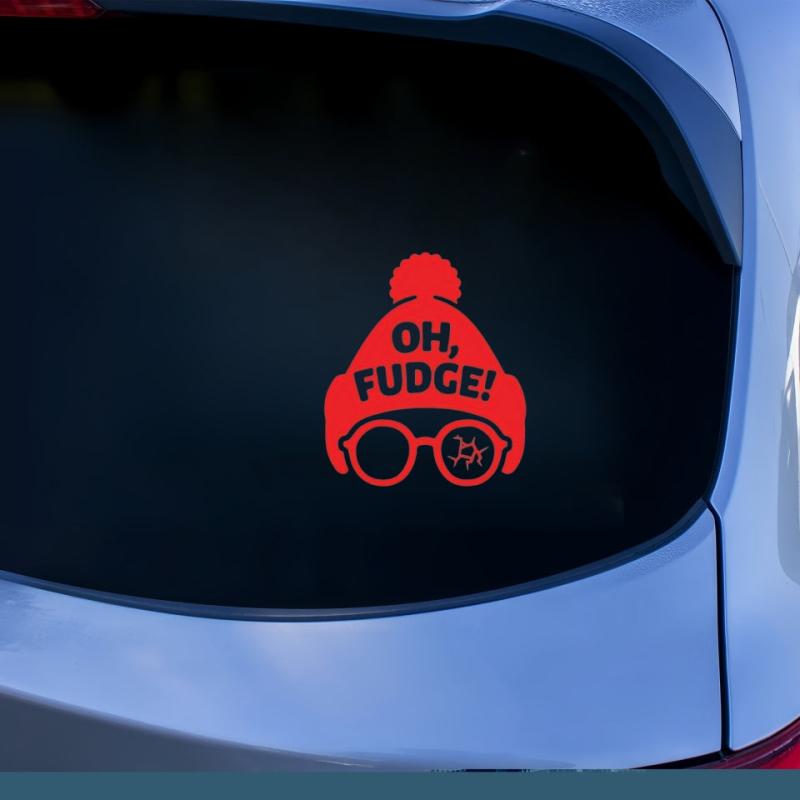 Funny Red Hat Vinyl Sticker for Car Window Bumper