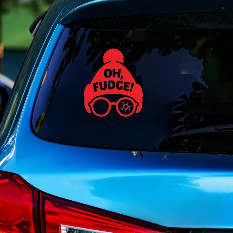 Funny Red Hat Vinyl Sticker for Car Window Bumper