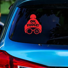 Funny Red Hat Vinyl Sticker for Car Window Bumper