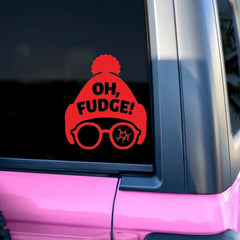 Funny Red Hat Vinyl Sticker for Car Window Bumper