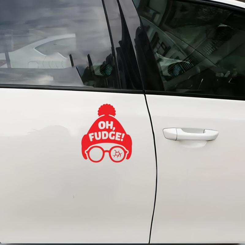 Funny Red Hat Vinyl Sticker for Car Window Bumper