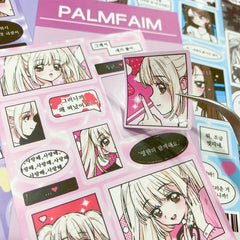 Comic Dialog Box Sticker Bubble Text DIY Decoration