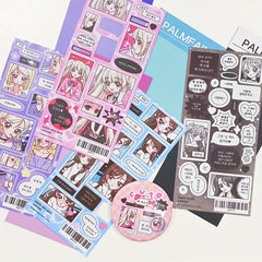 Comic Dialog Box Sticker Bubble Text DIY Decoration