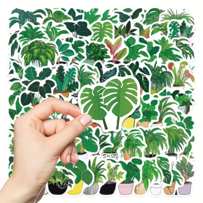 89pcs Plant Potted Stickers for Phone Laptop Cup Water Cup
