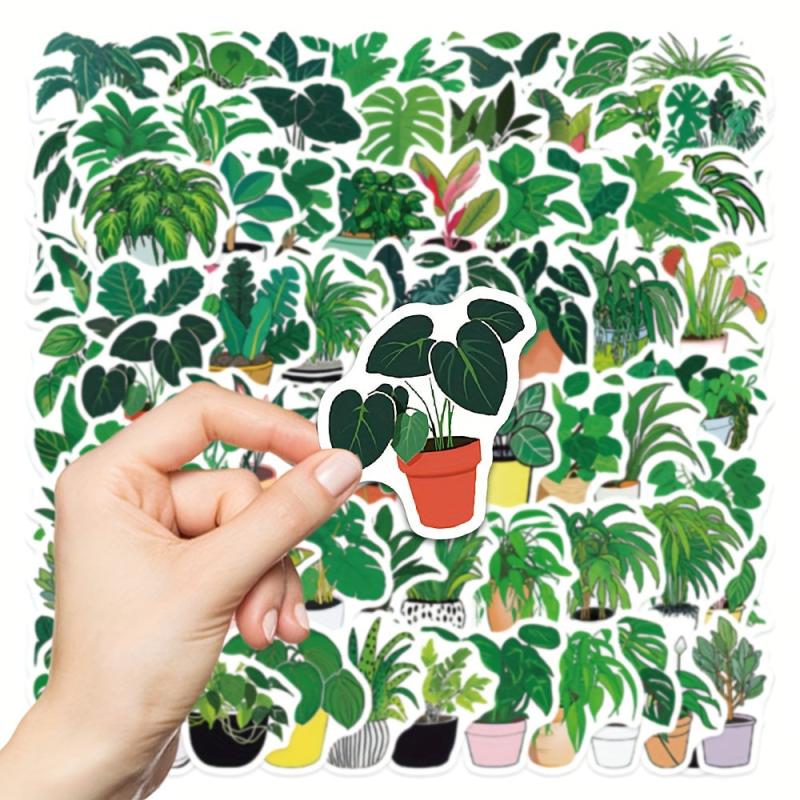89pcs Plant Potted Stickers for Phone Laptop Cup Water Cup