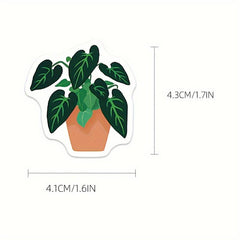 89pcs Plant Potted Stickers for Phone Laptop Cup Water Cup